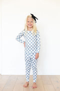 GREY + WHITE CHECKER | LONG SLEEVE