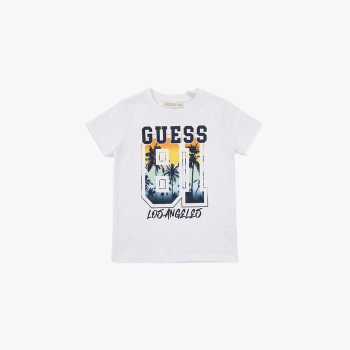 Guess Boys 81 Short Sleeve Tee White | Guess