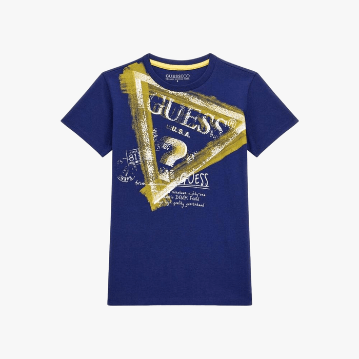 Guess Boys Short Sleeve Tee Dark Blue | Guess