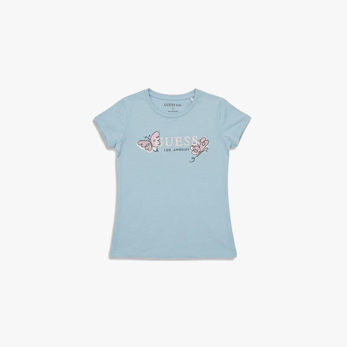 Guess Girls Butterfly Tee Blue | Guess