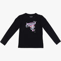Guess Girls Long Sleeve Tee Black Guess