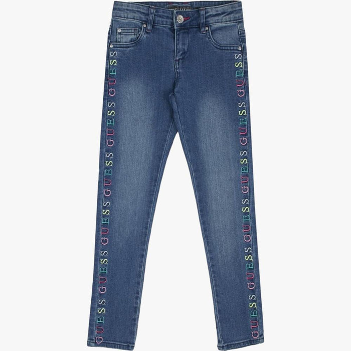 Guess Girls Mid Wash Skinny Jean Blue Guess