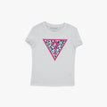 Guess Girls Tri Heart Tee White | Guess