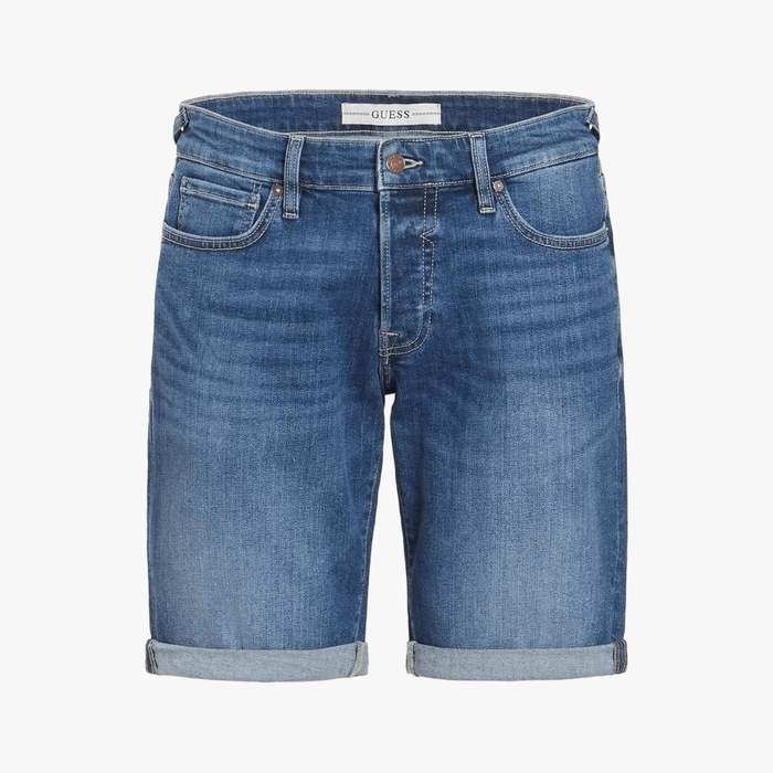 Guess Mens Denim Shorts Mid Wash | Guess