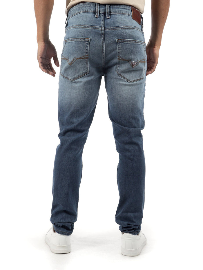 Guess Mens Logan Skinny Jeans Light Wash | Guess