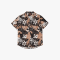 Guess Mens Short Sleeve Shirt Black Brown | Guess
