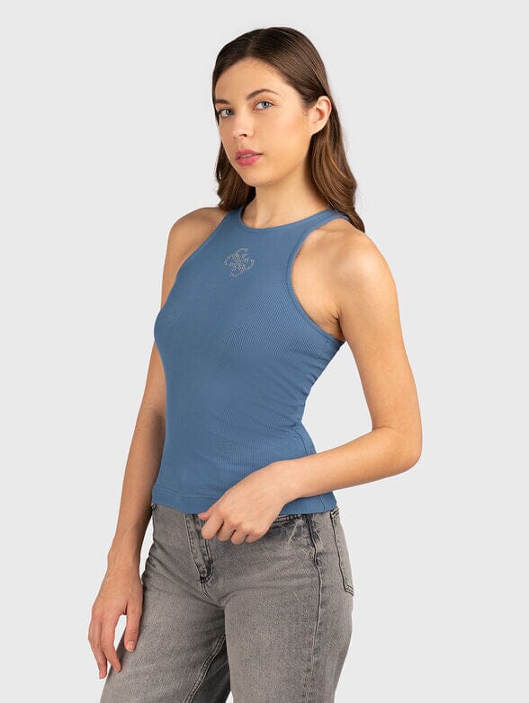 Guess Womens Guendalina Tank Top Dark Blue | Guess