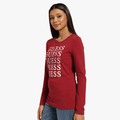 Guess Womens Long Sleeve Tee Red | Guess
