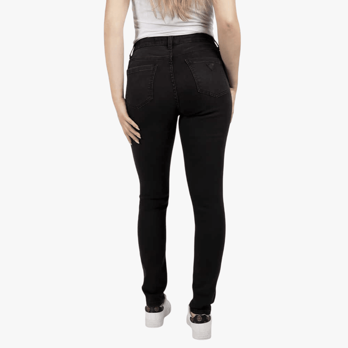 Guess Womens Sa Curve Mid Rise Jean Black Wash | Guess
