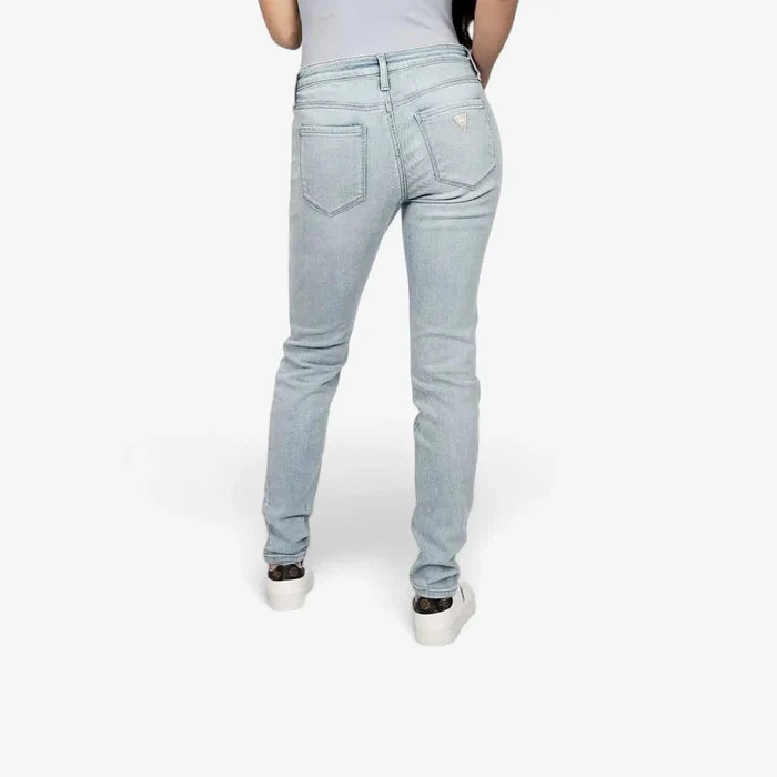 Guess Womens Tayla Jeans Power Skinny Low Rise Jean Light Wash | Guess