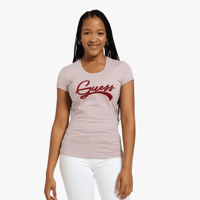 Guess Womens Tinca Tee Lgt Beige | Guess