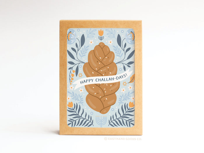 Happy Challah-days Folded Greeting Note Set