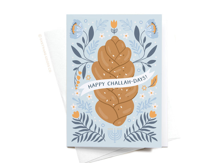 Happy Challah-days Folded Greeting Note Set