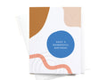 Have a Wonderful Birthday Abstract Letterpress Greeting Card - FINAL STOCK