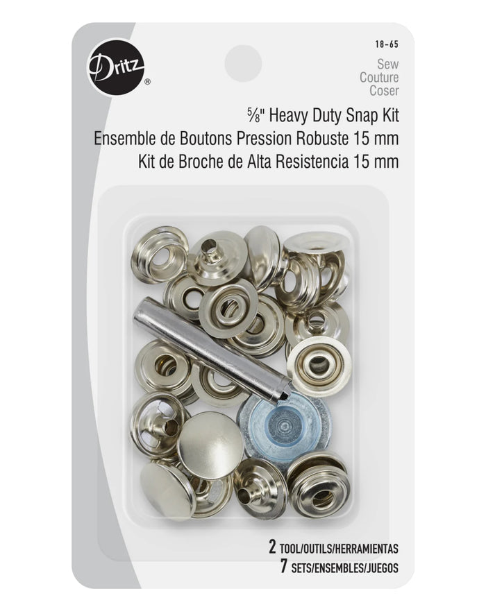 HEAVY DUTY SNAP FASTENER KIT For Sewing_ZIPPERANDTHREAD - Zipper and Thread