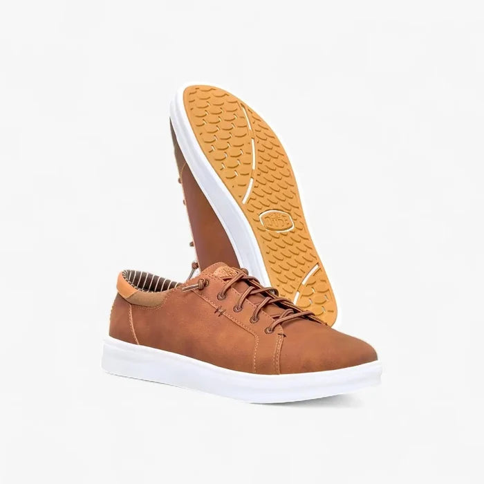 Hey Dude Mens Paul Pro Classic Sneaker Cognac | Hey Dude