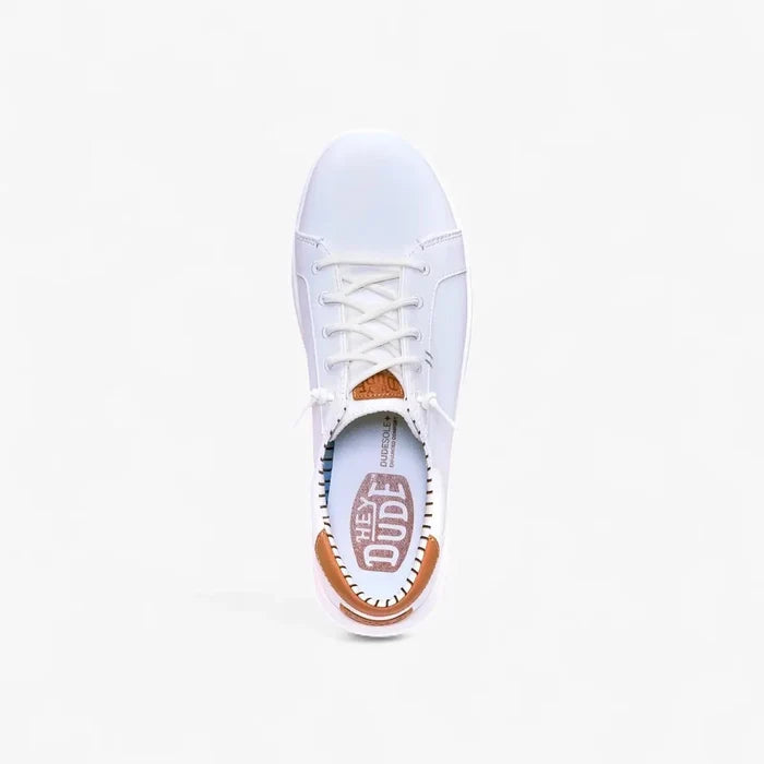Hey Dude Mens Paul Pro Classic Sneaker White | Hey Dude