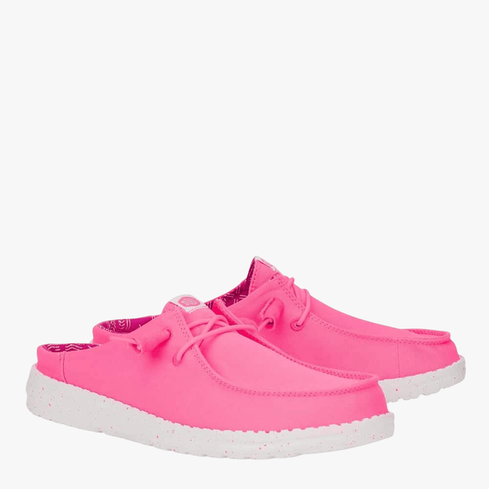 Hey Dude Womens Wendy Slip Shoe Neon Pink | Hey Dude