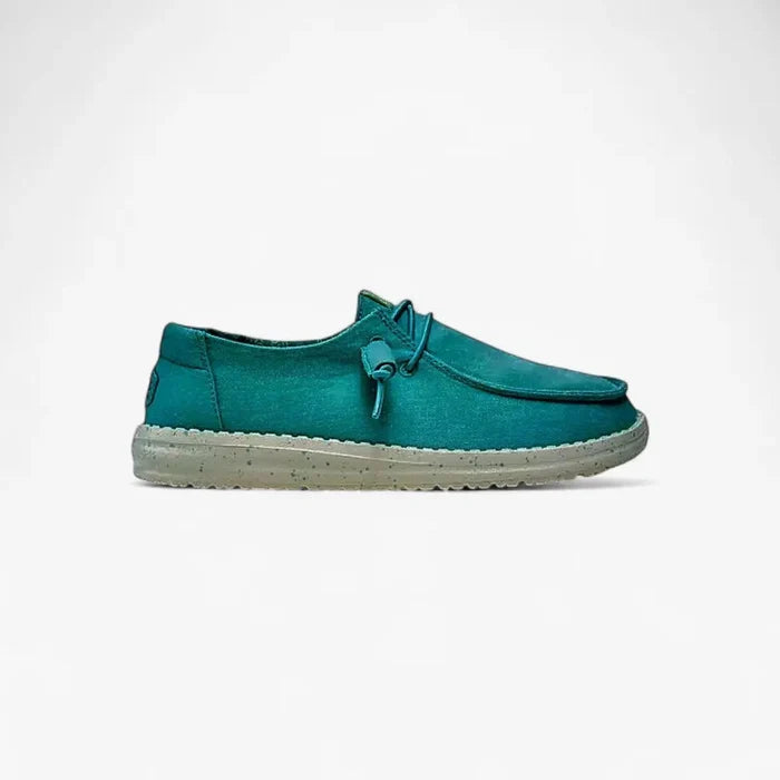 Hey Dude Womens Wendy Stretch Canvas Turq | Hey Dude