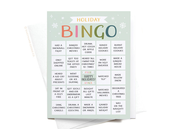 Holiday Bingo Greeting Card