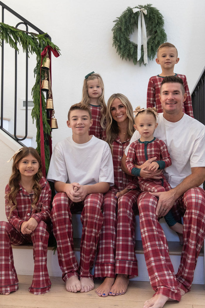 HOLIDAY PLAID | GIRLS' BUTTON UP LONG SLEEVE SET