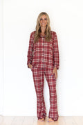 HOLIDAY PLAID | WOMEN'S BUTTON UP LONG SLEEVE SET