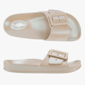 Holster Womens Solace Sandal Sand Metallic | Holster