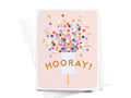 Hooray Confetti Popper Greeting Card - Onderkast Studio