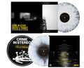 Limited edition Crime In Stereo “House & Trance” LP bundle includes a marbled white/black vinyl, album art, tracklist, and a round slipmat with yellow and white graphics. Presale available now.