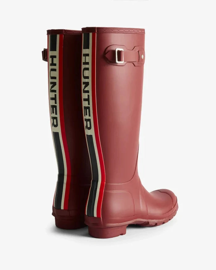 Hunter Womens Original Tri Col Tall Boot Merlot | Hunter
