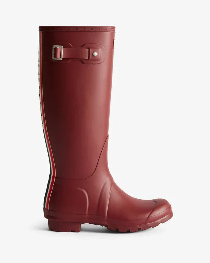 Hunter Womens Original Tri Col Tall Boot Merlot | Hunter