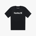 Hurley Mens One And Only Quickdry Rashguard Short Sleeve Rashvest H010 Black | Hurley