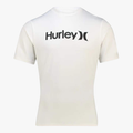 Hurley Mens One And Only Quickdry Rashguard Short Sleeve Rashvest H100 White | Hurley