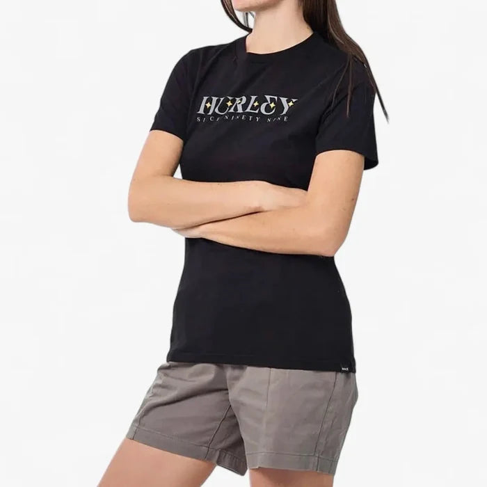 Hurley Womens Sparkling Short Sleeve Tee Black | Hurley