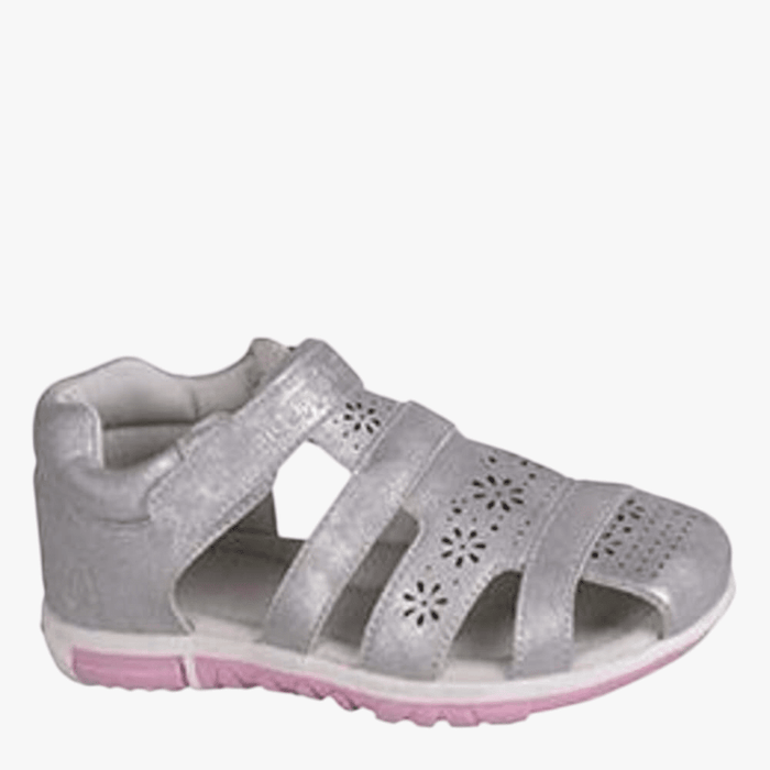 Hush Puppies Girls Infants Lisa Fisherman Sandal Silver Multi | Hush Puppies