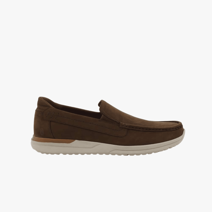 Hush Puppies Mens Harrison Nubuck Leather Shoe Coffee | Hush Puppies