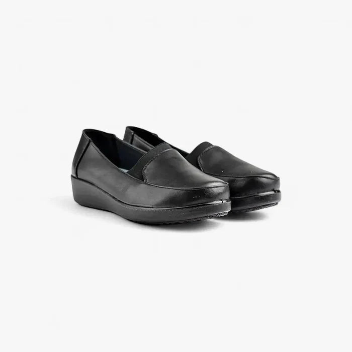 Hush Puppies Womens Marilu Shoe Black Oily Leather | Hush Puppies