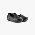 Hush Puppies Womens Marilu Shoe Black Oily Leather | Hush Puppies