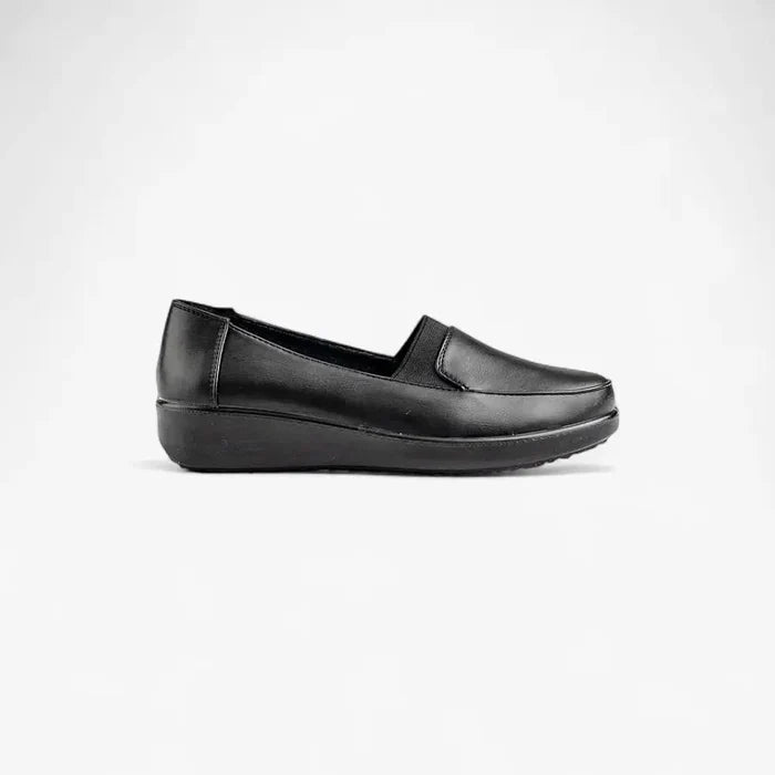 Hush Puppies Womens Marilu Shoe Black Oily Leather | Hush Puppies