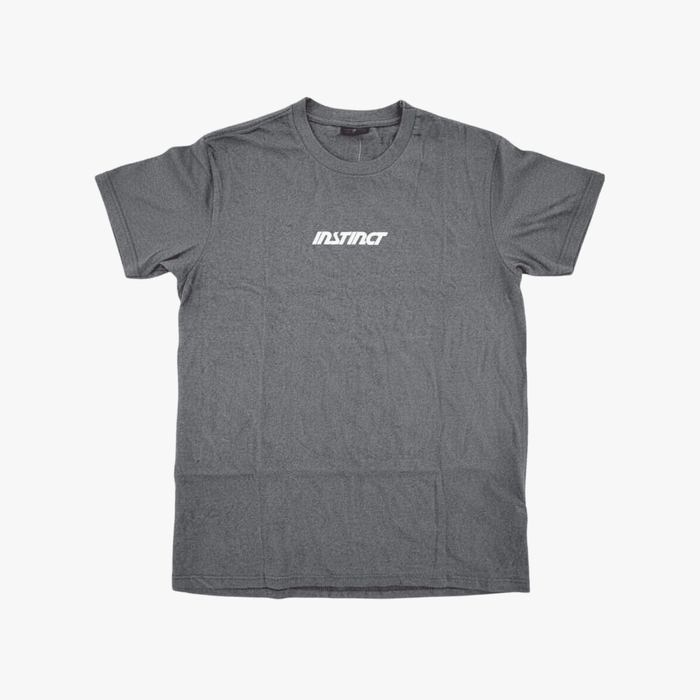 Instinct Mens Small Middle Chest Logo Tee Charcoal | Instinct