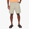 Jeep Mens 14Cm Fixed Waist Mountain Shorts Silvered Green Jeep