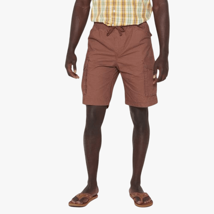 Jeep Mens 21Cm Elasticated Cargo Stretch Short Cafe Grande | Jeep