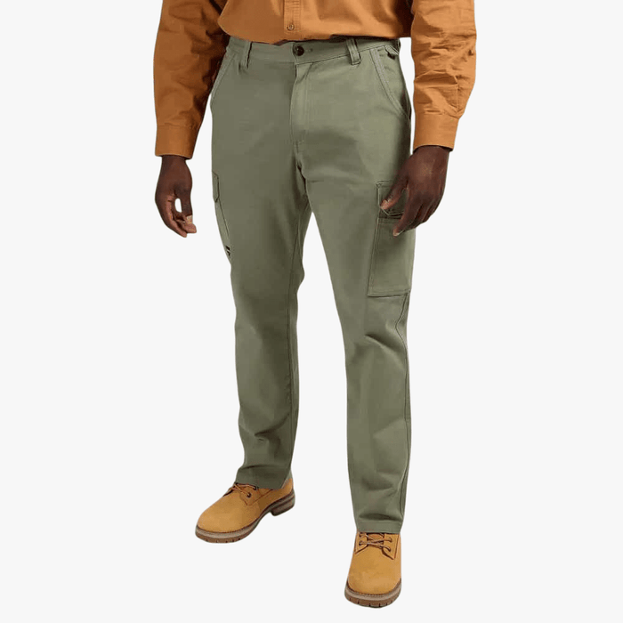 Jeep Mens Bolt Fixed Waistband Twill Cargo Pants Olive | Jeep
