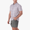 Jeep Mens Casual Yd Check Short Sleeve Shirt Camel Honeycomb | Jeep