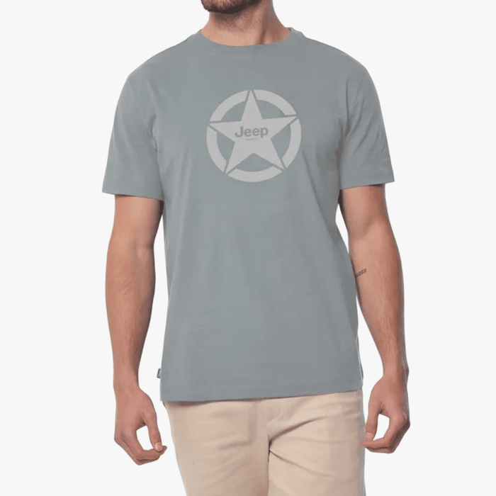 Jeep Mens Core Logo Star Short Sleeve Tee Navy | Jeep