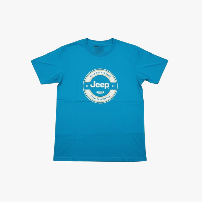 Jeep Mens Fashion Graphic Short Sleeve Tee Blue | Jeep