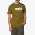 Jeep Mens Fashion Graphic Short Sleeve Tee Olive | Jeep