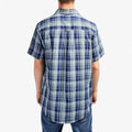 Jeep Mens Yd Check Short Sleeve Tee Multi Blue | Jeep