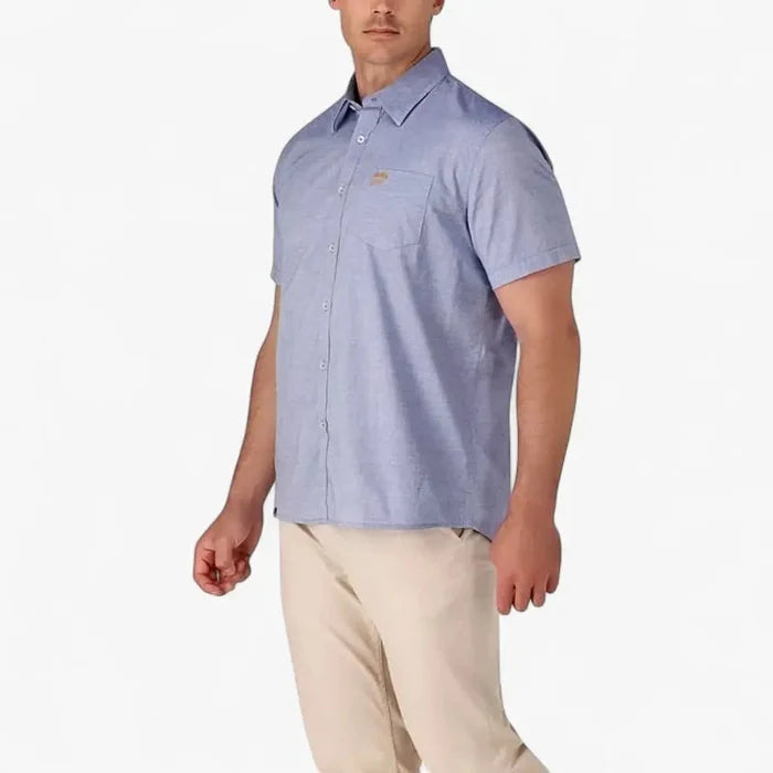 Jeep Mens Yd Check Short Sleeve Tee Multi Blue | Jeep