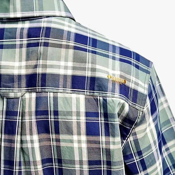 Jeep Mens Yd Check Short Sleeve Tee Multi Blue | Jeep